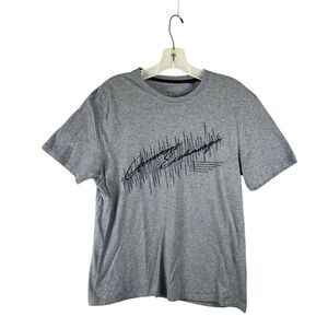ARMANI EXCHANGE Gray T-Shirt Mens Large A|X‎ Color Graphic Short Sleeve XL Crew